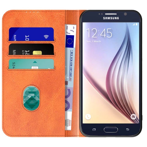SamsungGalaxyS6_portemonneebookcasetelefoonhoesjebruinmetmagnetischklepje_1