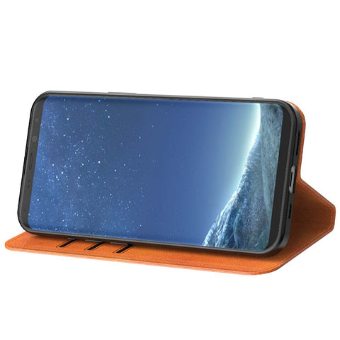 SamsungGalaxyS8Plus_portemonneebookcasetelefoonhoesjebruinmetmagnetischklepje_2