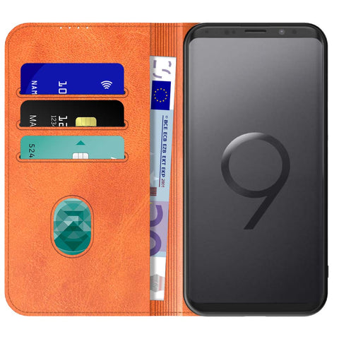 SamsungGalaxyS9_portemonneebookcasetelefoonhoesjebruinmetmagnetischklepje_1