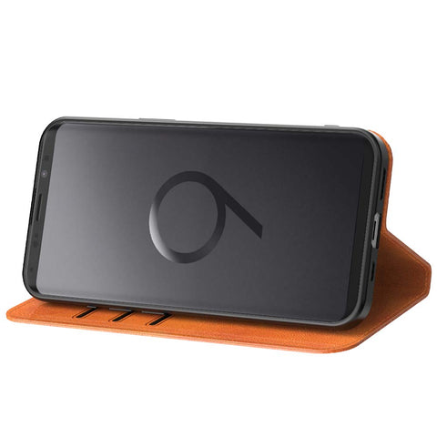 SamsungGalaxyS9_portemonneebookcasetelefoonhoesjebruinmetmagnetischklepje_2