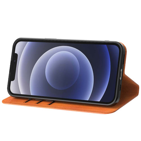 iPhone12_portemonneebookcasetelefoonhoesjebruinmetmagnetischklepje_2