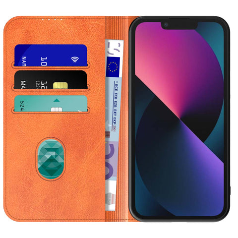 iPhone13_portemonneebookcasetelefoonhoesjebruinmetmagnetischklepje_1