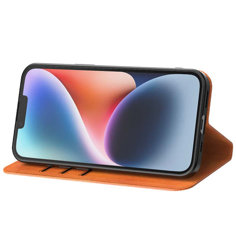 iPhone14Plus_portemonneebookcasetelefoonhoesjebruinmetmagnetischklepje_2
