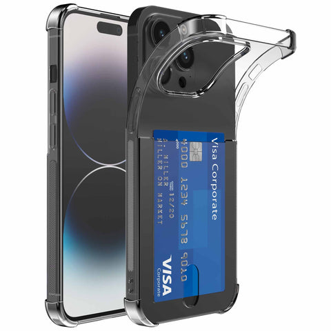 iPhone14ProMaxtelefoonhoesjetransparantmetpasjeshouderenstootrandProtX_1