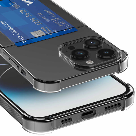 iPhone14ProMaxtelefoonhoesjetransparantmetpasjeshouderenstootrandProtX_6