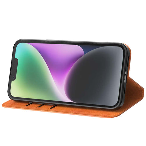 iPhone14_portemonneebookcasetelefoonhoesjebruinmetmagnetischklepje_2