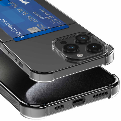 iPhone15ProMaxtelefoonhoesjetransparantmetpasjeshouderenstootrandProtX_6