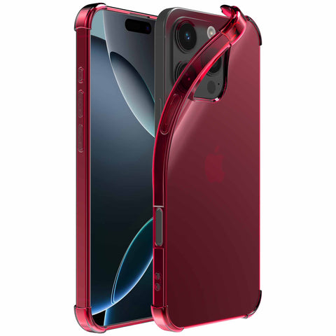 iPhone16ProMaxtelefoonhoesjeShockProofneonrozetransparantmetstootrandProtX_1