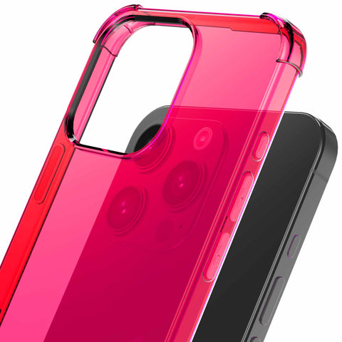 iPhone16ProMaxtelefoonhoesjeShockProofneonrozetransparantmetstootrandProtX_5