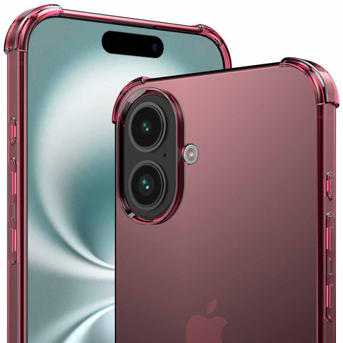 iPhone16telefoonhoesjeShockProofroodtransparantmetstootrandProtX_2