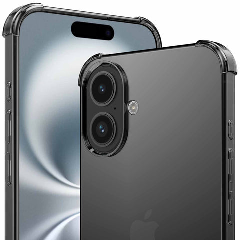 iPhone16telefoonhoesjeShockProofzwarttransparantmetstootrandProtX_2