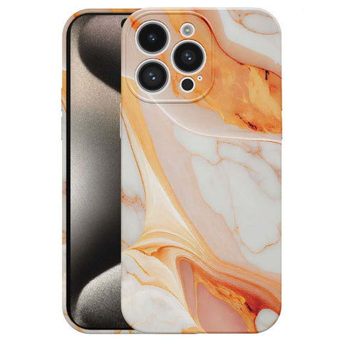 iPhone 15 Pro Max Marmer Telefoonhoesje Flexibel Softcase