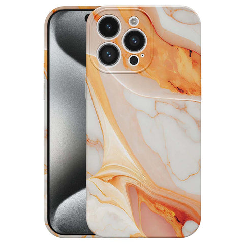 iPhone 15 Pro Marmer Telefoonhoesje Flexibel Softcase