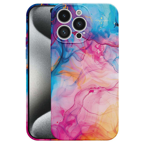 iPhone 15 Pro Marmer Telefoonhoesje Flexibel Softcase