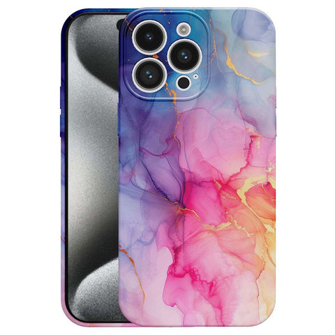 iPhone 15 Pro Marmer Telefoonhoesje Flexibel Softcase