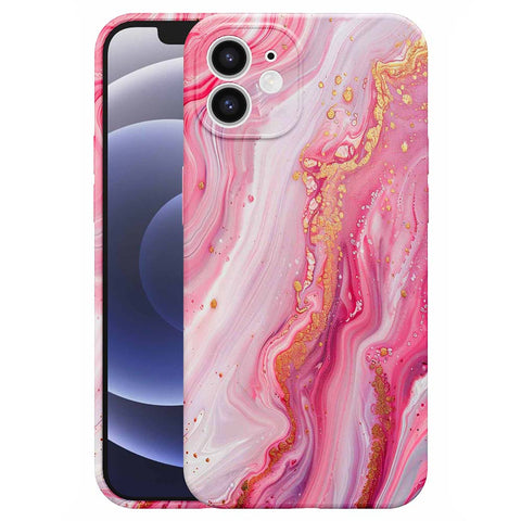 iPhone 12 Marmer Telefoonhoesje Flexibel Softcase