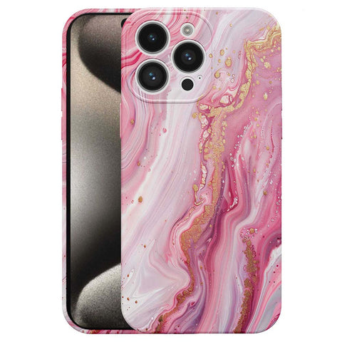 iPhone 15 Pro Max Marmer Telefoonhoesje Flexibel Softcase