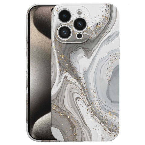 iPhone 15 Pro Max Marmer Telefoonhoesje Flexibel Softcase