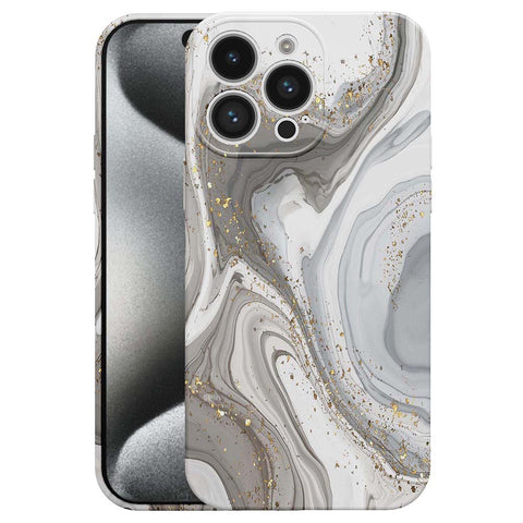 iPhone 15 Pro Marmer Telefoonhoesje Flexibel Softcase